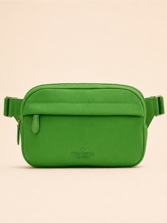 kate spade Handbags - Kate Spade Rainbow Collection Green Nylon Belt Bag NWT